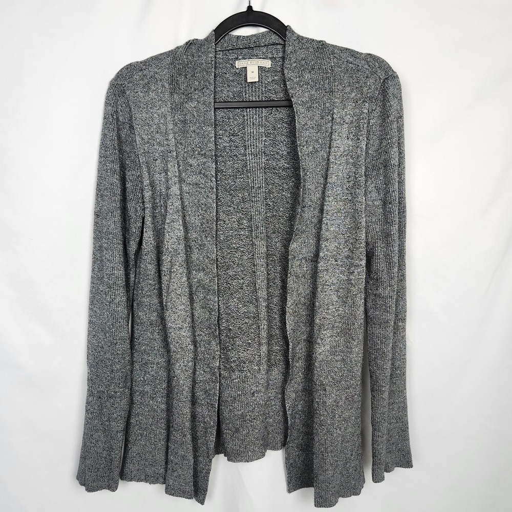 Dana Buchman‎ Womens Sz Medium Gray Long Sleeve Open Front Cardigan